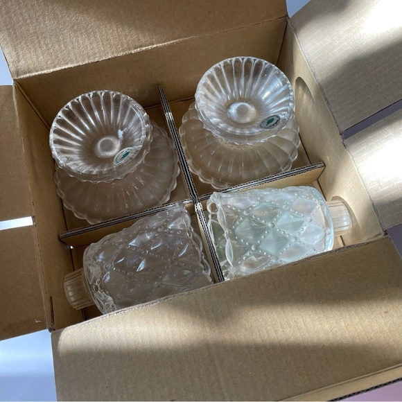 PartyLite Quilted Crystal Votive Candle Holder Pair In Original Box P9246 - Picture 4 of 6